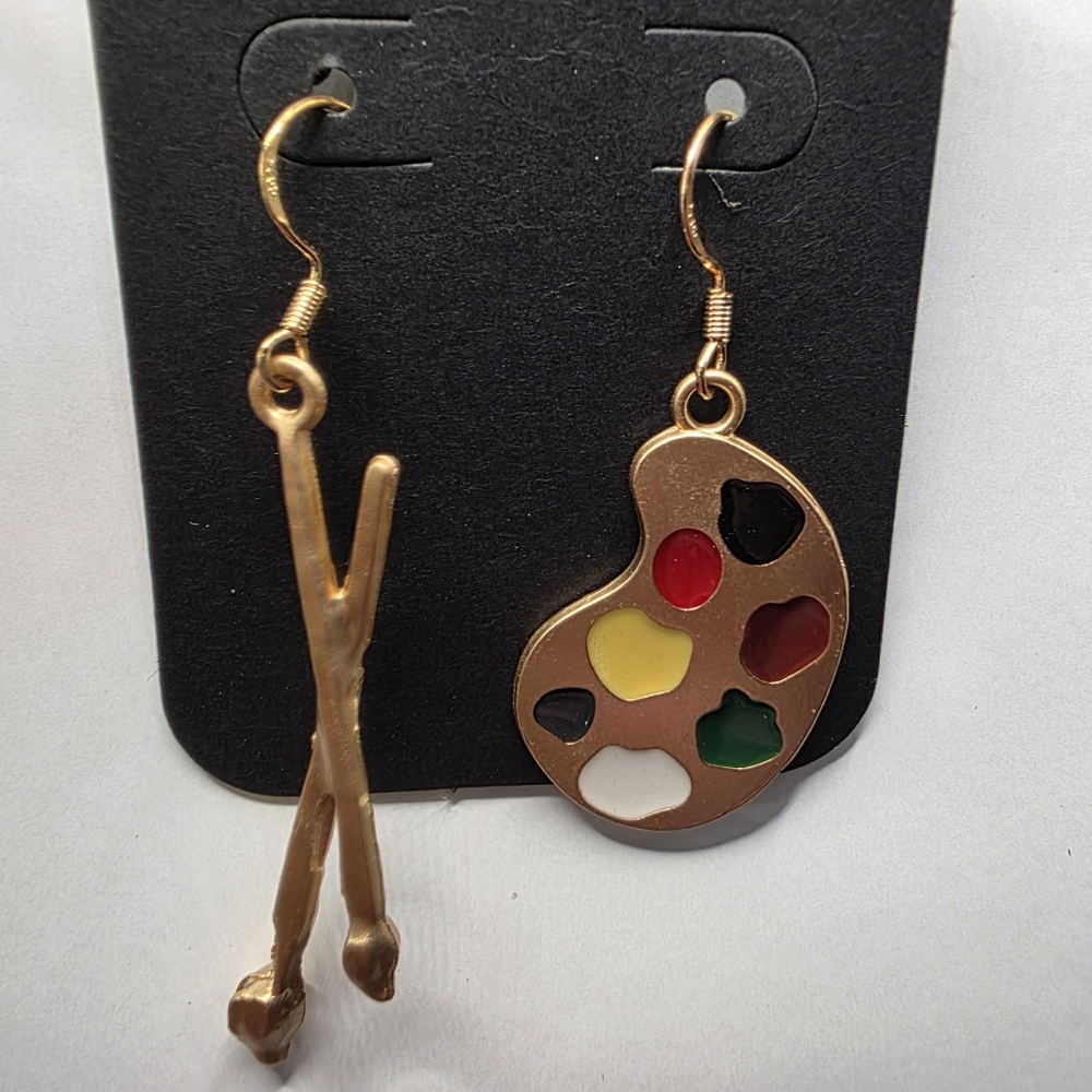 Artist Paint & Brush Earrings Handmade Hypoallergenic BUNDLE & OFFER‎ TO SAVE